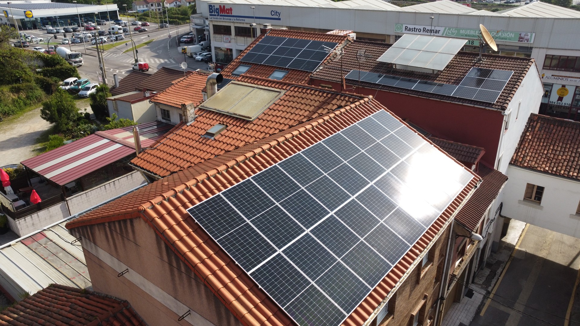 Instalación de paneles solares en Avilés: autoconsumo en hotel